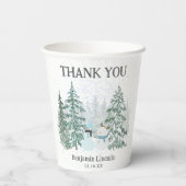 ウィンターホリデー 紙コップ (裏面)