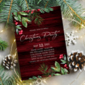 ウィンターホリーとベリークリスマスパーティー 招待状