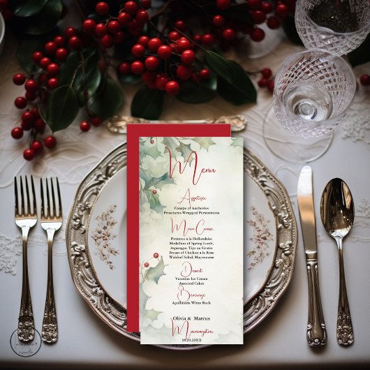 ウィンターホリーとベリー