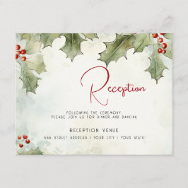 ウィンターホリーとベリー エンクロージャーカード