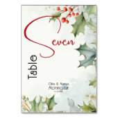 ウィンターホリーとベリー テーブルナンバー (正面)