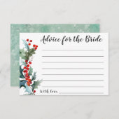 ウィンターホリーアドバイスfor the Bride アドバイスカード (正面/裏面)