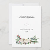 ウィンターホリーベリー&フローラフォトホリデーカード シーズンカード (裏面)