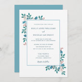 ウィンターホリー結婚フローラズスイート招待状 シーズンカード (正面/裏面)