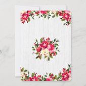 ウィンターホリ素朴ー&ベリーベビーシャワー招待状 招待状 (裏面)