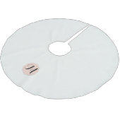 ウィンターホワイトとカメオモノグラム ブラッシュドポリエステルツリースカート (アングル)