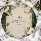 ウィンターホワイトアネモンクリスマスパーティー ペーパープレート