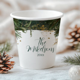 ウィンターホワイトアネモンクリスマスパーティー 紙コップ
