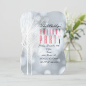 ウィンターホワイトツリーズホリデーパーティー招待状 招待状 (スタンド正面)