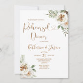 ウィンターホワイトフローラクリトマスリハーサルディナー 招待状 (正面)