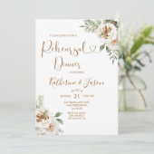 ウィンターホワイトフローラクリトマスリハーサルディナー 招待状 (スタンド正面)