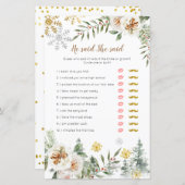 ウィンターホワイトフローラ彼は彼女はゲームカードを言った (正面/裏面)