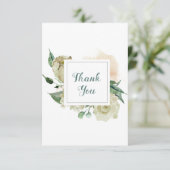 ウィンターホワイトフローラ サンキューカード (スタンド正面)