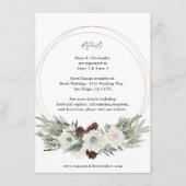 ウィンターホワイトフローラ&パイン詳細 エンクロージャーカード (正面)