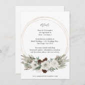 ウィンターホワイトフローラ&パイン詳細 エンクロージャーカード (正面/裏面)