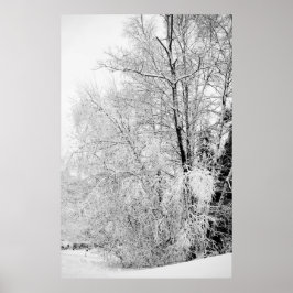 ウィンターホワイトプリント ポスター