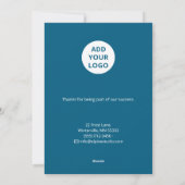 ウィンターホワイトホリデーカード | あいさつ シーズンカード (裏面)