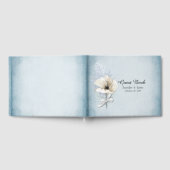 ウィンターホワイトポピー結婚ズゲストブック ゲストブック (全面)