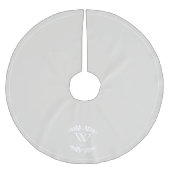 ウィンターホワイトローレルファミリーモノグラムカスタム ブラッシュドポリエステルツリースカート (正面)