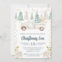 ウィンターホワイト&金ゴールドトラックフローラクリスマスイブ