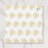 ウィンターホワイト&金ゴールドトラックフローラクリスマス フェイバータグ (裏面)