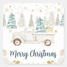 ウィンターホワイト&金ゴールドトラックフローラメリークリスマス