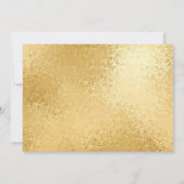 ウィンターホワイト&金ゴールドトラック結婚フローラ 招待状 (裏面)