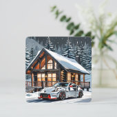 ウィンターホワイトJDMクリスマスカード シーズンカード (スタンド正面)