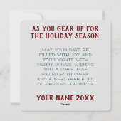 ウィンターホワイトJDMクリスマスカード シーズンカード (裏面)