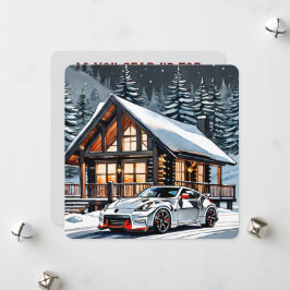 ウィンターホワイトJDMクリスマスカード シーズンカード
