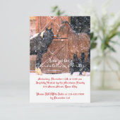 ウィンターホースのクリスマスパーティ 招待状 (スタンド正面)