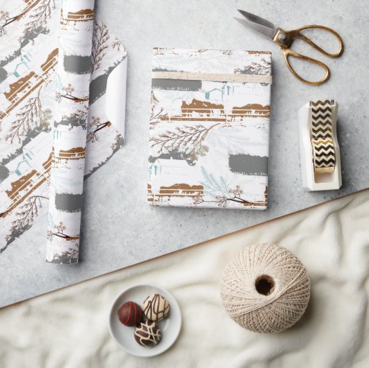 ウィンターホースファームマグノリアス ラッピングペーパー (クラフト)