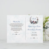 ウィンターホーリーベリーリース結婚式 プログラム (スタンド正面)