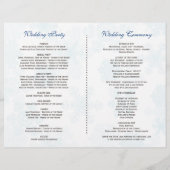 ウィンターホーリーベリーリース結婚式 プログラム (裏面)