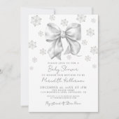 ウィンターボウ赤ちゃんシャワー 招待状 (正面)