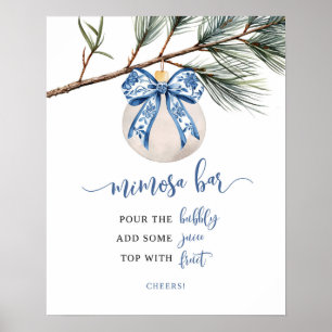 ウィンターボウChinoiserie Mimosaバーポスター ポスター