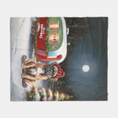 ウィンターボクサーキャラバンクリスマスアドベンチャー フリースブランケット (正面(横))