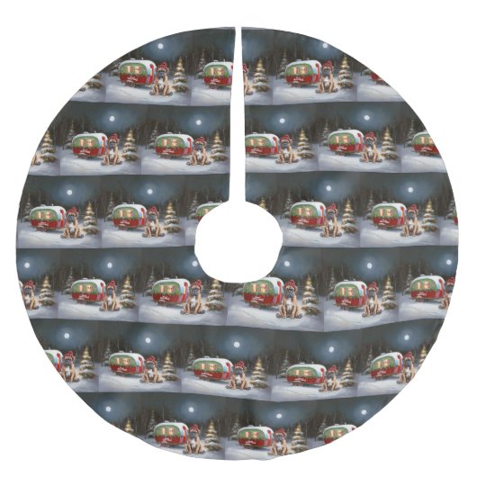 ウィンターボクサーキャラバンクリスマスアドベンチャー ブラッシュドポリエステルツリースカート (正面)