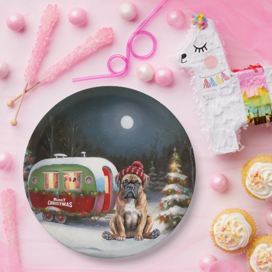 ウィンターボクサーキャラバンクリスマスアドベンチャー ペーパープレート (パーティー)