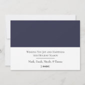 ウィンターボタニカルアッドジョイフラットホリデーカード シーズンカード (裏面)