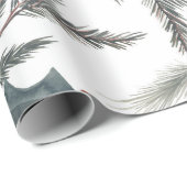 ウィンターボタニカルパインベリーリースホリデーパーティー ラッピングペーパー (ロールコーナー)