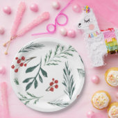 ウィンターボタニカルホリエレガントデー ペーパープレート (パーティー)