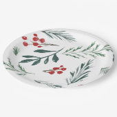 ウィンターボタニカルホリエレガントデー ペーパープレート (アングル)