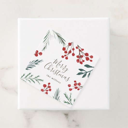 ウィンターボタニカルホリデーエレガントクリスマス フェイバータグ (インサイチュ)