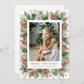 ウィンターボタニカルホリデーカード シーズンカード (正面/裏面)