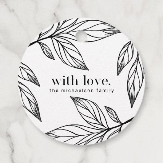 ウィンターボタニカルラブアンドネームホリデイ フェイバータグ (裏面)