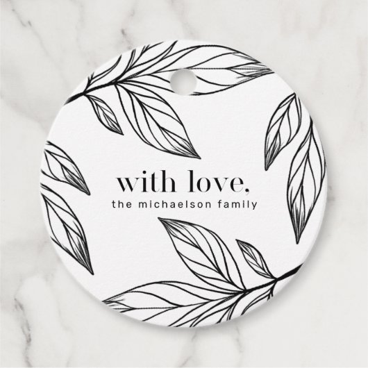 ウィンターボタニカルラブアンドネームホリデイ フェイバータグ (正面)