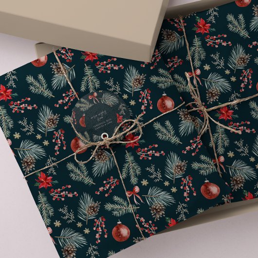 ウィンターボタニカル コケットボウ | クリスマス 薄葉紙