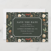 ウィンターボタニカル フェスティブ クリスマス 保存日付のお知らせ (正面)