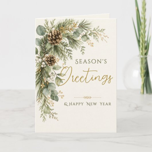 ウィンターボタニカ エレガントな季節のご挨拶 カード (正面)